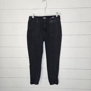 PAIGE Charcoal Black  Ankle Women's Jogger Jeans Size 26